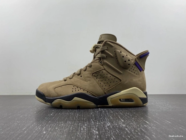 One Kick Air Jordan Brown 6 Gore-Tex WMNS FD1643-300 Kelp 0801